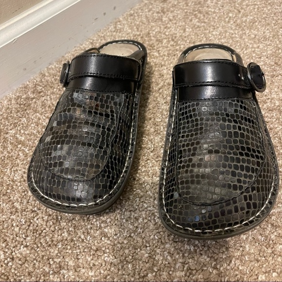 Alegria Seville Slip on leather mule shoes woman’s size 37 - Picture 5 of 10